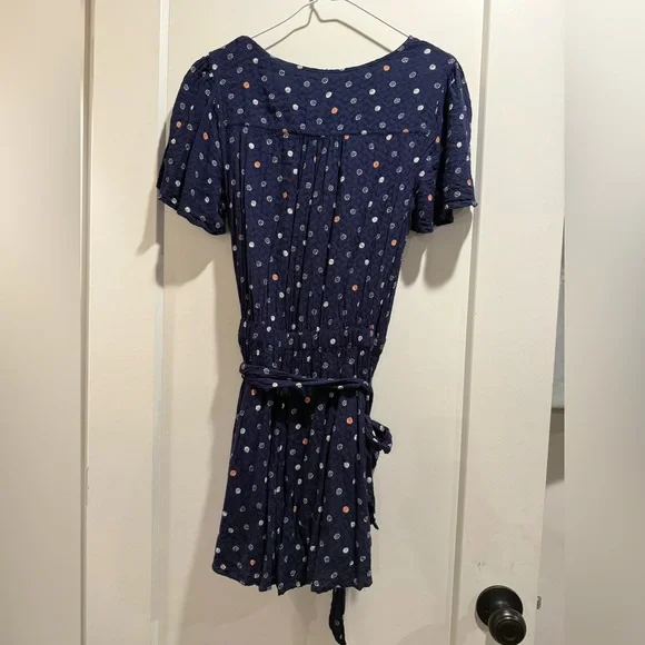 Anthropologie Romper Floral V Neck Up Lined Girly Small - Picture 4 of 6